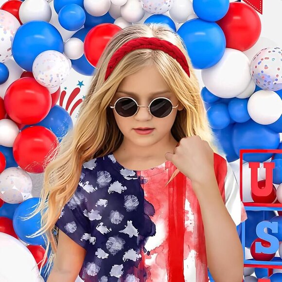 4th of July Headbands Girls Toddler Baby Teen Independence Day Hair Accessory main image 4